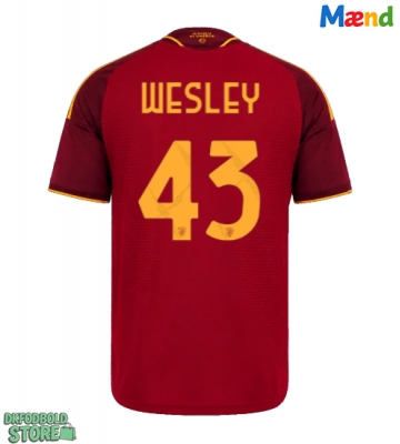 AS Roma Wesley Franca #43 Replika Hjemmebanetrøje 2026-27 Kortærmet